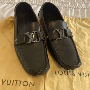 LOUIS VUITTON Calfskin Mens Monte Carlo Loafers